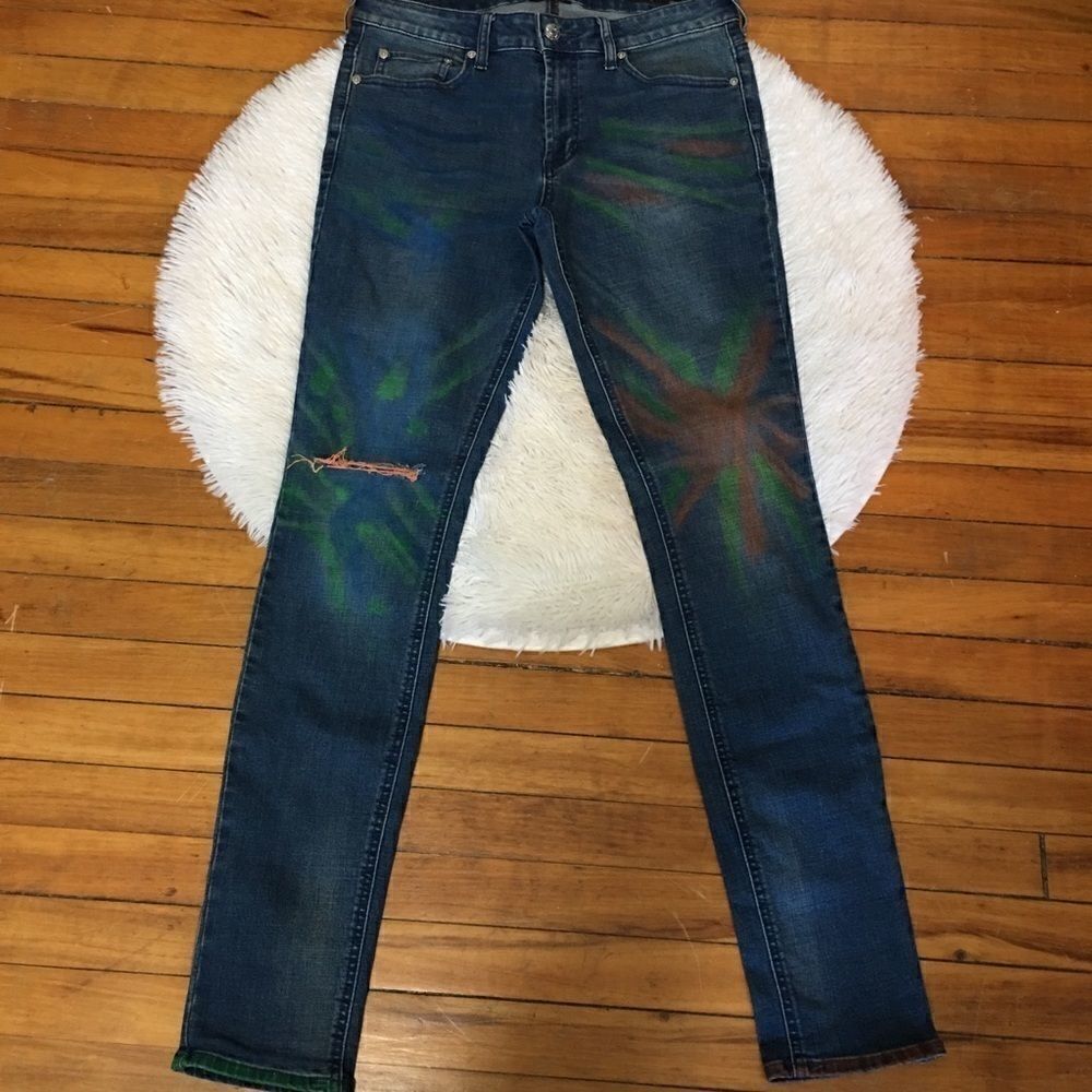 Pac Sun Distressed Color Skinnysuperstretch